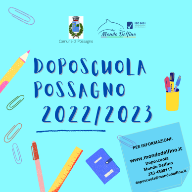 Doposcuola Possagno 2023 - Società Mondo Delfino Cooperativa Sociale - Servizi Educativi