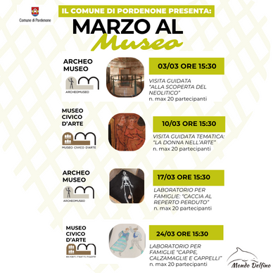 Museo Di Arte - Museo Archeologico - Visita guidata - Laboratorio Didattico per Famiglie - Marzo 2024 al Museo - Società Mondo Delfino Cooperativa Sociale - Musei